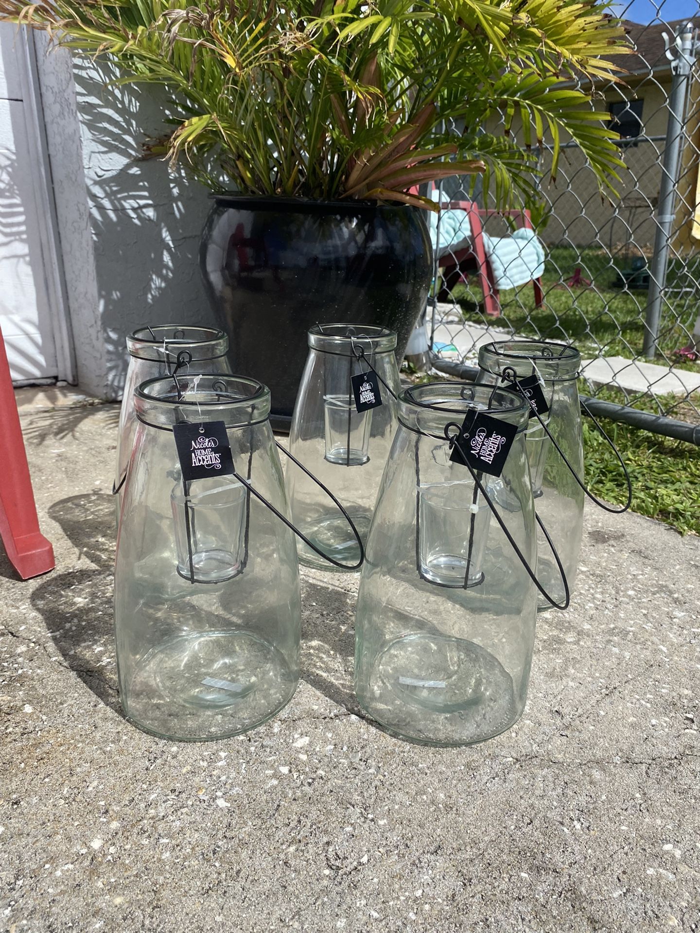 Glass Lanterns To Hold Tea Light