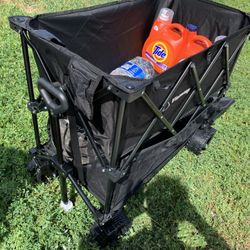 Heavy Duty Collapsible Wagon Cart – Double Storage – New $60