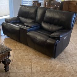 Dark Brown Leather Recliners