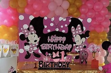 Minnie Mouse Party Backdrop