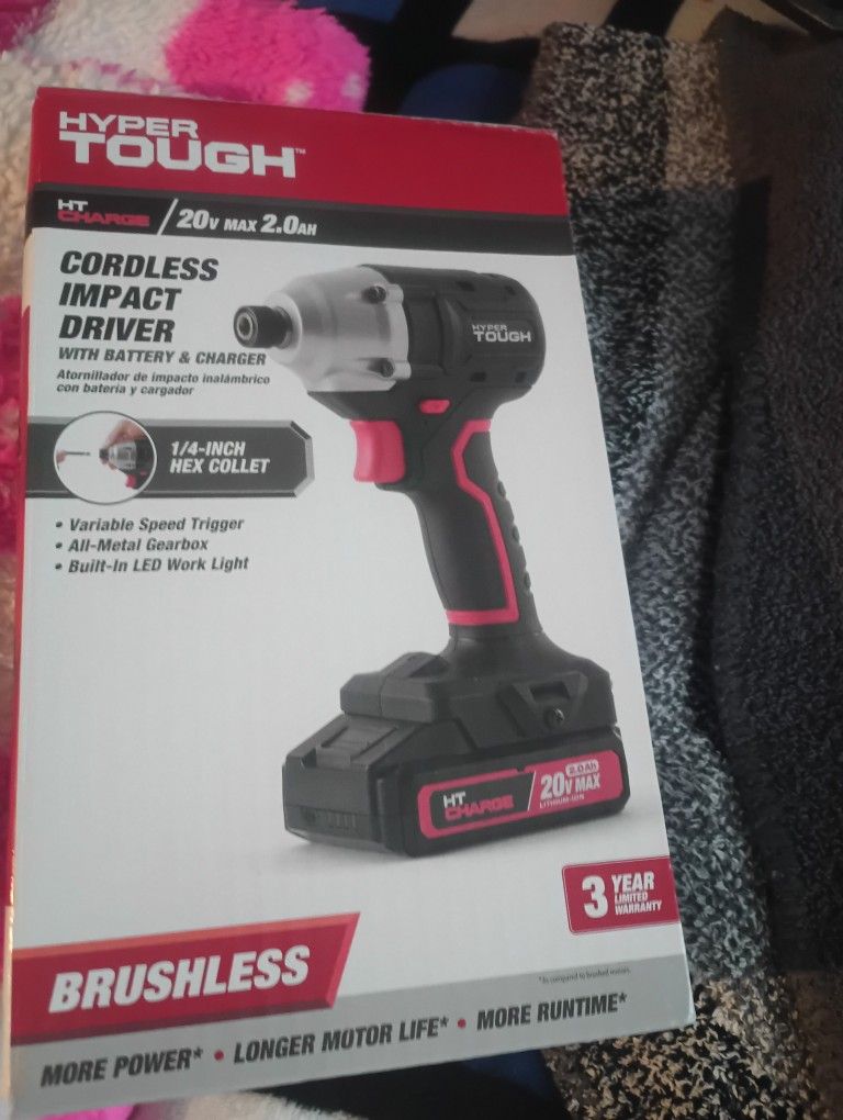 Hyper Tough Brushless Cordless Impact Drill