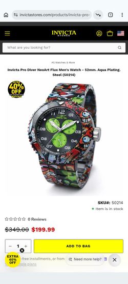 New in box Aeon Flux 52 mm Pro diver watch