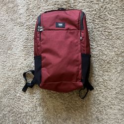 Vans burgundy & black backpack 