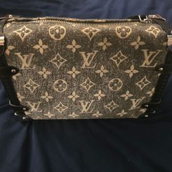 Louis Vuitton Black and White Monogram Trunk Bag