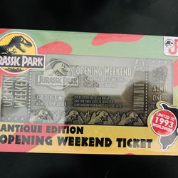 Jurassic Park Ticket (Limited 1993)