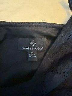 Ronni Nicole Little Black Dress Size 6