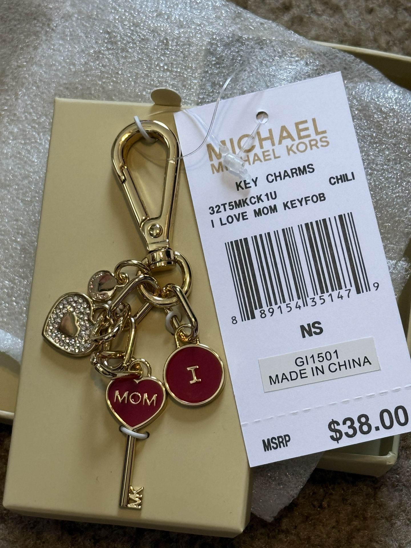 Michael Kors I Love Mom Key Charms
