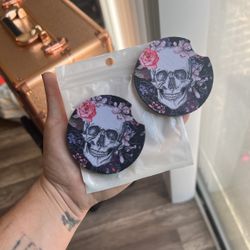 Skull Car Coasters 