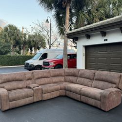 Sectional Sofa/Couch - Electric Recliner - Microfiber - Delivery Available 🚛