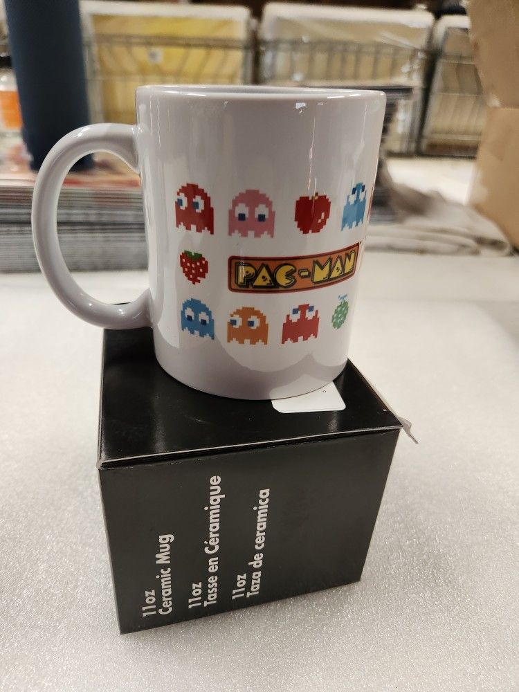 Retro Video Arcade Game Character Pacman Pac Man 11 Oz Coffee Mug New In Box