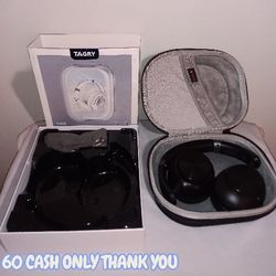 TAGRY Hybrid Active Noise Cancelling Headphones 100H Playtime Wireless Over Ear Bluetooth Headphone