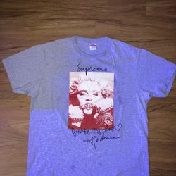 Supreme Madonna Grey Tee On Sale!!