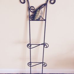 Wrought Iron Plate Holder Rack For 3 (three)