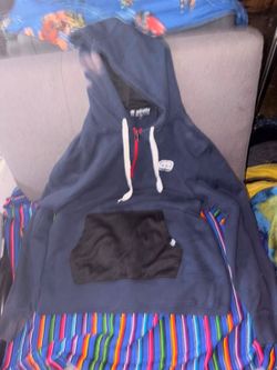 black Ecko Unltd half zip hoodie