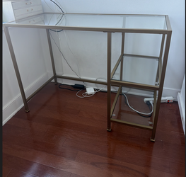 Glass/Bronze Desk - Best Offer