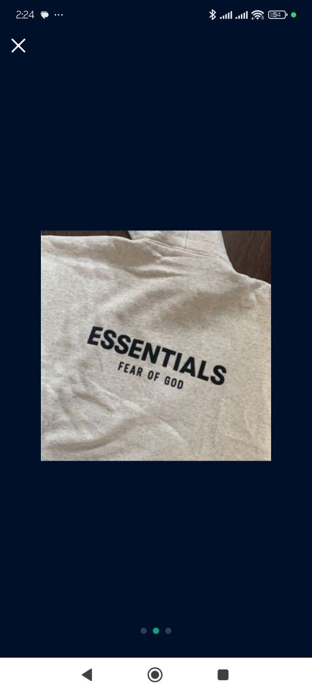 Fear Of God Essentials Hoodie Size Small