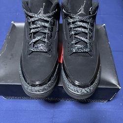 Jordan 3 Retro Black Cat 2025  Size 12