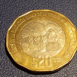 700th Hundred Anniversary $20 Peso Mexicanos 