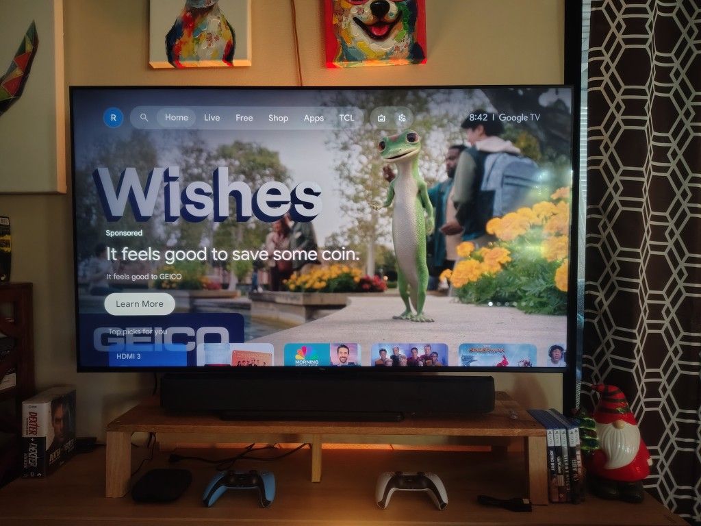 55 Inch 4k Google TCL Tv. Perfect Condition