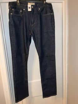 Men Gap Dark Wash Jeans with Tags Size 34x32