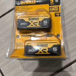 Dewalt  Batteries  5.ah  Brand  New   Firm  Price