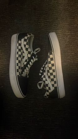 Vans Checker Black/white 8.5 Men’s 10.0 Woman