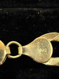 14K 2tone curb Bracelet