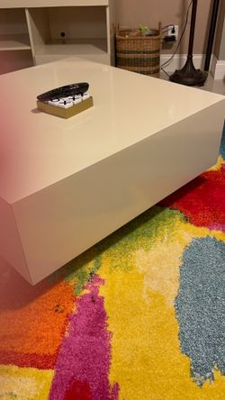 Formica square coffee table