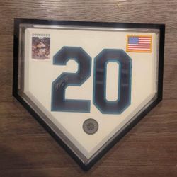Autographed J.J. Putz Seattle Mariners Plate & card
