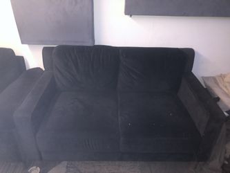 Suede Loveseat Sofa