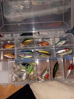 Fishing gear tackle and boxes all brand new, tools of all kinds contact for details