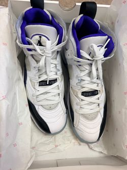 Air Jordan Two Trey White Purple Sneakers