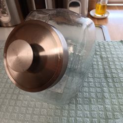 Candy glass jar with lid