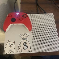 Xbox One S With Red Advanced Controller For Sale
