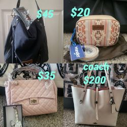 Coach Leather Tote Bag , wrangler shoulder bags and ello purse
