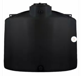 1550 Gal. Black Polyethylene Vertical Water Storage Tank