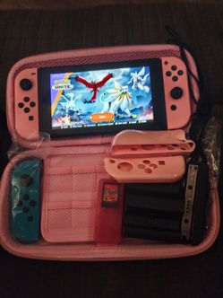 Nintendo switch 1st gen pink with extras but..