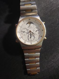 Vintage Seiko 7A48 Quartz Chronograph Moonphase