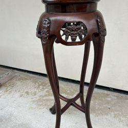 Asian Pedestal Table 