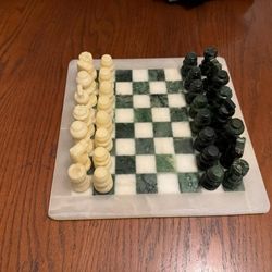 Vintage Marble Chess Set