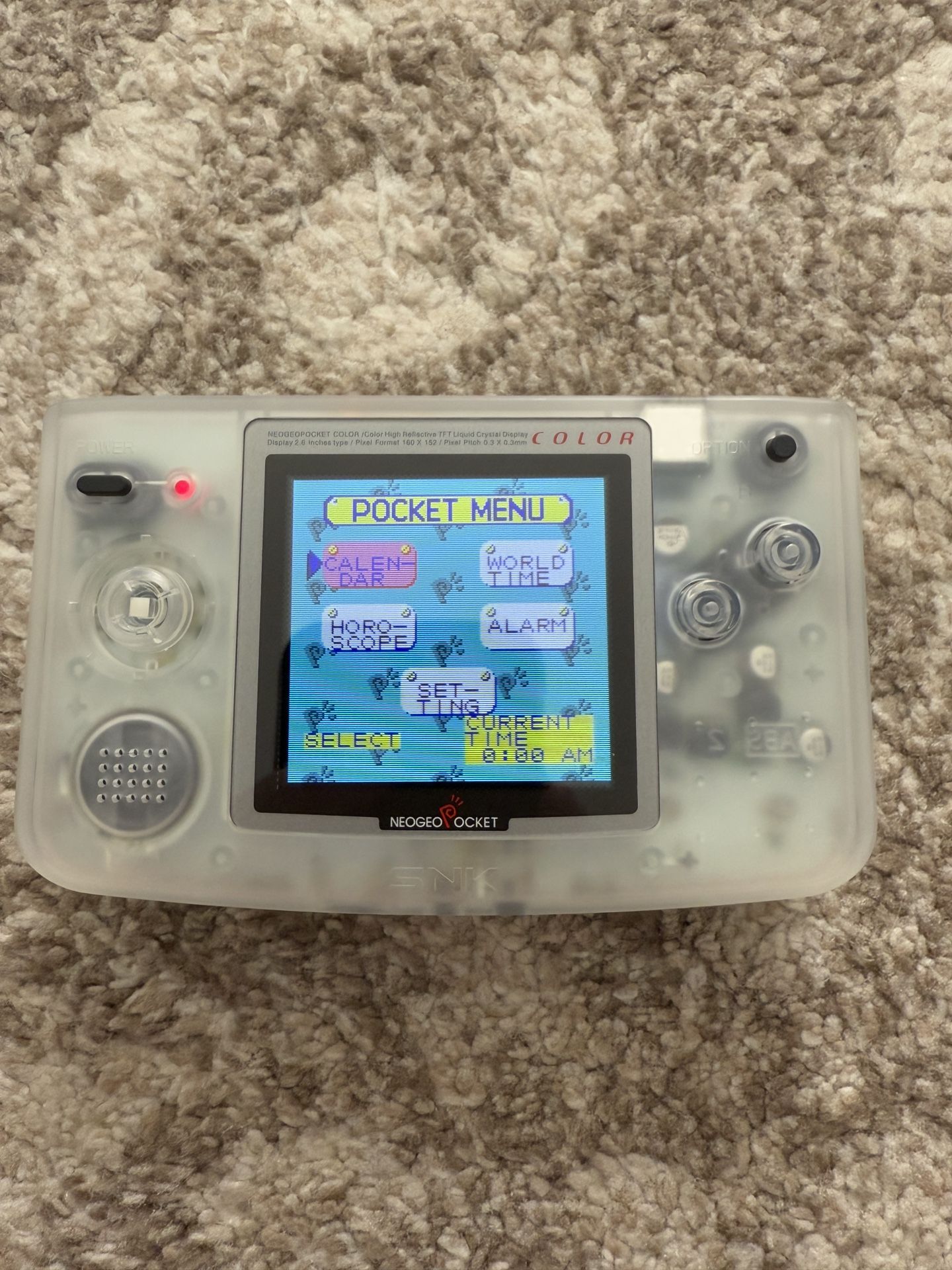 Neo Geo Pocket Console With Ips Screen