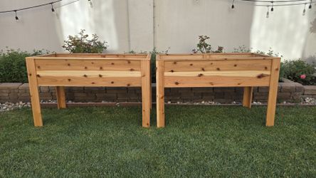 Handcrafted Raised Cedar Planter boxes