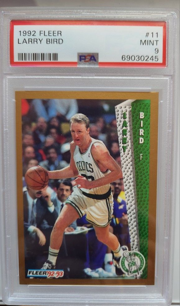 Larry BIrd 1992 Fleer #11 PSA 9