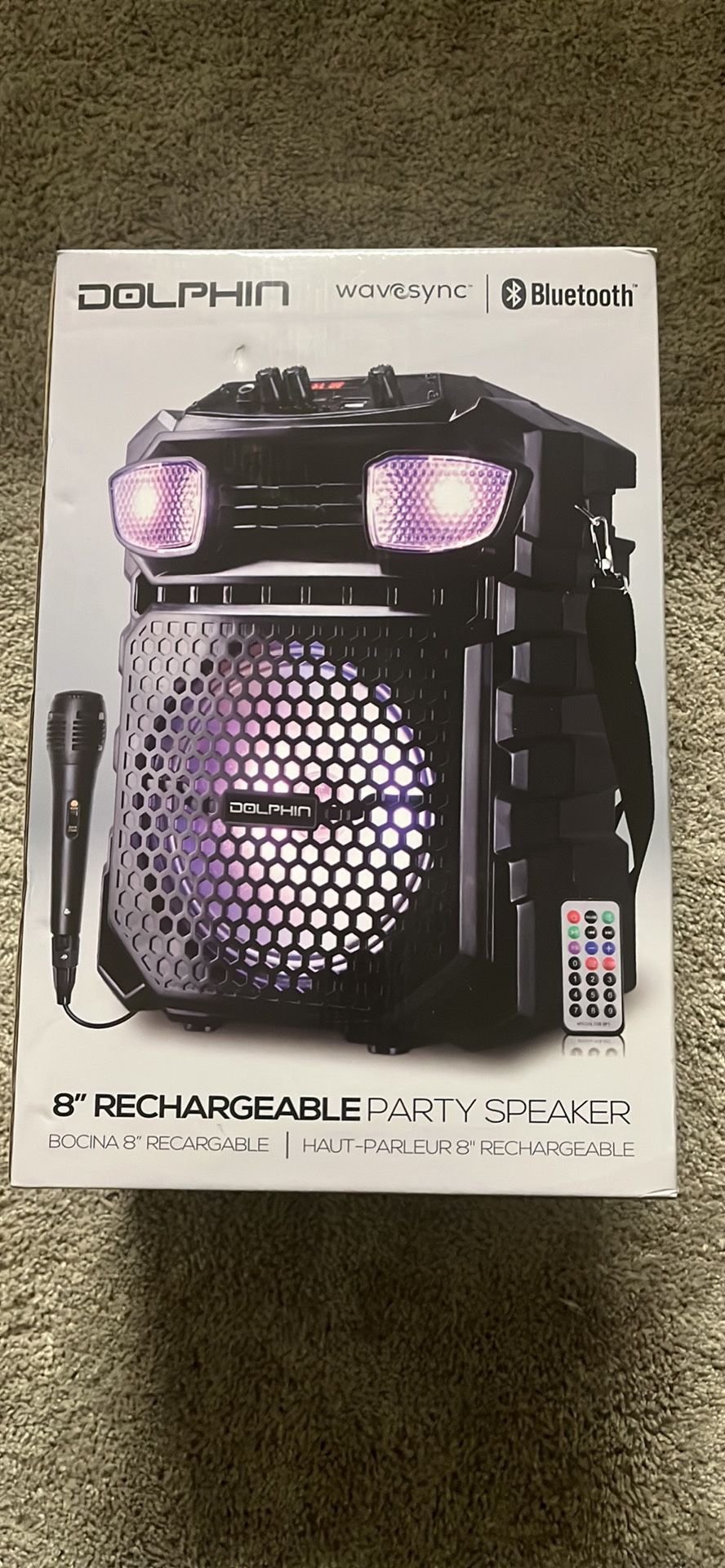 Dolphin 8” Rechargeable Party Speaker