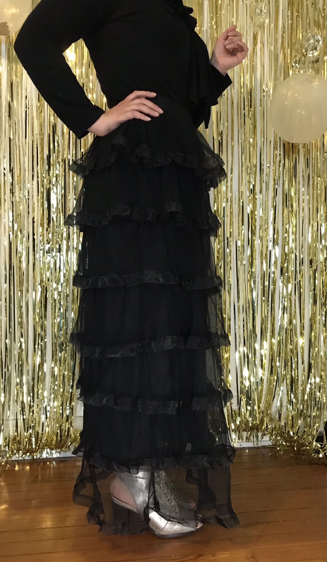 Tulle layered skirt