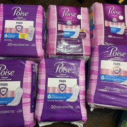 Poise Pads $5 Each