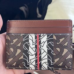 Burberry Wallet, Card Wallet, Mint Condition