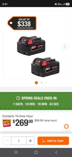 Milwaukee batteries