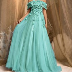 SHEIN Glamrae Elegant Luxurious 3D Floral Embroidered Lace Dress