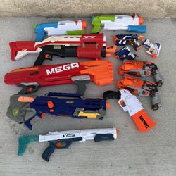Bundle Of 12 Nerf Guns